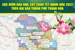 [Infographics] - Các điểm bán hoa, cây cảnh Tết Nhâm Dần 2022 trên địa bàn TP Thanh Hóa