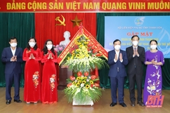 Phó Bí thư Thường trực Tỉnh ủy Lại Thế Nguyên chúc mừng Ngày Quốc tế Phụ nữ và gặp mặt đoàn đại biểu tỉnh Thanh Hóa dự Đại hội đại biểu phụ nữ toàn quốc lần thứ XIII