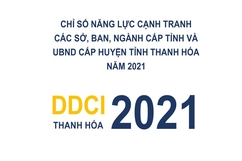 Chi tiết xếp hạng và điểm số DDCI các sở, ban, ngành cấp tỉnh và UBND cấp huyện tỉnh Thanh Hóa năm 2021
