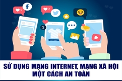 [Infographics] -  Sử dụng Internet, mạng xã hội một cách an toàn