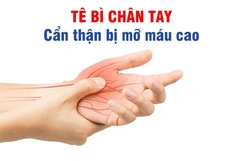 Tê bì chân tay: Cẩn thận bị mỡ máu cao