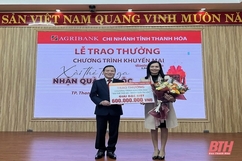 Khách hàng của Agriank Thanh Hóa trúng giải đặc biệt chương trình “Xài thẻ thả ga, nhận quà tài lộc”