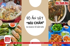 Đồ ăn vặt “níu chân” du khách về Sầm Sơn