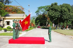 Tiểu đoàn Huấn luyện - Cơ động BĐBP tỉnh tuyên thệ chiến sỹ mới năm 2023