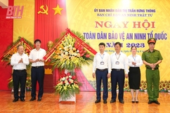 Trưởng Ban Nội chính Tỉnh ủy Nguyễn Ngọc Tiến dự “Ngày hội toàn dân bảo vệ an ninh Tổ quốc