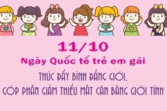 Ngày Quốc tế Trẻ em gái: Giảm thiểu mất cân bằng giới tính