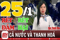 Dự báo thời tiết ngày 25/1: Rét hại diện rộng ở Bắc Bộ và Thanh Hóa có khả năng kéo dài