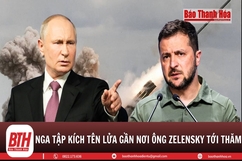 Tên lửa Nga rơi cách đoàn xe chở ông Zelensky và Thủ tướng Hy Lạp chỉ 500m