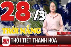 Dự báo thời tiết Thanh Hóa 28/3: Dự báo thời tiết toàn vùng Thanh Hóa chi tiết