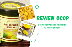 [REVIEW OCOP] Chăm sóc sức khoẻ toàn diện từ tinh bột nghệ