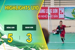 [HIGHLIGHT] U10 Đông Sơn 1-1 U10 Quan Sơn (Pen:4-1) | Giải Bóng đá Nhi đồng Cúp Báo Thanh Hoá 2024