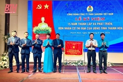 Công đoàn Công ty TNHH Sakurai Việt Nam kỷ niệm 15 năm thành lập và phát triển, đón nhận Cờ thi đua của UBND tỉnh