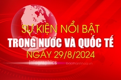 Sự kiện nổi bật trong nước, quốc tế ngày 29/8