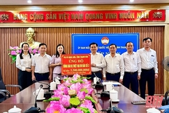 Ủy ban MTTQ tỉnh tiếp nhận ủng hộ đồng bào bị thiệt hại do bão số 3