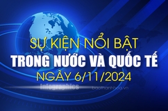 Sự kiện nổi bật trong nước, quốc tế ngày 6/11