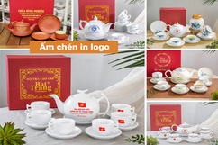 Ấm chén in logo - Giải pháp quà tặng ý nghĩa