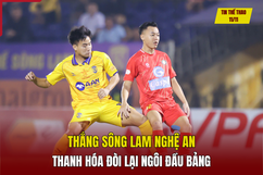 Tin thể thao 11/11: Thắng SLNA, Thanh Hóa đòi lại ngôi đầu bảng