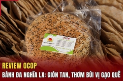 [REVIEW OCOP] Bánh đa  Nghĩa LX: Giòn tan, thơm bùi vị gạo quê