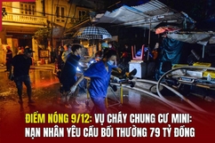 Điểm nóng 9/12: Vụ cháy chung cư mini: Nạn nhân yêu cầu bồi thường 79 tỷ đồng