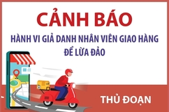 Cảnh báo hành vi giả danh nhân viên giao hàng để lừa đảo