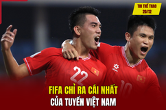 Tin thể thao 20/12: FIFA chỉ ra cái nhất của tuyển Việt Nam