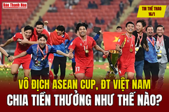 Tin thể thao 16/1: Đội tuyển Việt Nam chia tiền thưởng ASEAN Cup 2024 như thế nào?