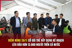 Điểm nóng 26/1: Cô gái trẻ xây dựng kế hoạch lừa đảo hơn 13.000 người trên cả nước