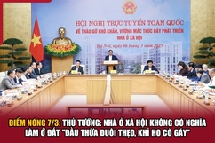 Điểm nóng 7/3: Thủ tướng: Nhà ở xã hội không có nghĩa làm ở đất “đầu thừa đuôi thẹo, khỉ ho cò gáy”