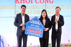 Thạch Thành khởi công xây dựng thêm 2 nhà ở cho hộ nghèo