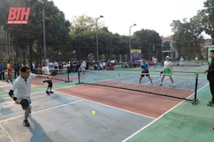 Sôi nổi Giải Pickleball chào mừng Ngày thành lập Đoàn TNCS Hồ Chí Minh