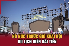 Nô nức trước giờ khai hội du lịch biển Hải Tiến