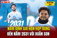 Tin thể m88 link mới nhất 25/4: Nam Định gia hạn hợp đồng đến năm 2031 với Xuân Son