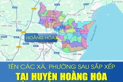 Tên các xã sau sắp xếp tại huyện Hoằng kèo nhà cái m88