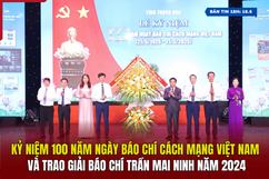 [Bản tin 18h] Kỷ niệm 100 năm Ngày Báo chí cách mạng Việt Nam và trao Giải báo chí Trần Mai Ninh năm 2024