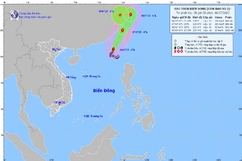 Bão số 2 di chuyển chậm, gây gió mạnh, sóng lớn trên biển