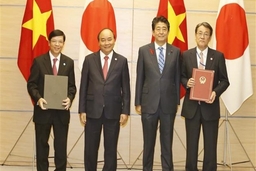 Thủ tướng Nguyễn Xuân Phúc hội đàm với Thủ tướng Nhật Bản Shinzo Abe