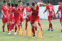 U19 Việt Nam tích cực tập luyện, quyết tâm “chiến đấu” với Hàn Quốc