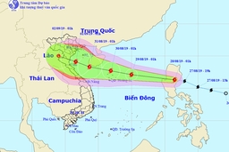 Bão số 4 có thể giật tới cấp 12 đi vào Bắc Trung Bộ