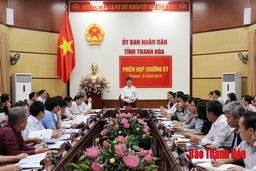 UBND tỉnh họp phiên thường kỳ tháng 10-2019: Nghe và cho ý kiến về một số nội dung quan trọng