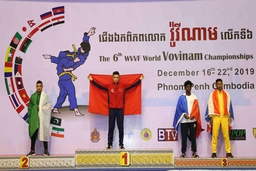 Các VĐV Thanh Hóa xuất sắc giành 2 HCV tại giải vô địch Vovinam thế giới 2019