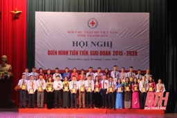 Hội Chữ thập đỏ tỉnh Thanh Hóa biểu dương các điển hình tiên tiến giai đoạn 2015-2020.