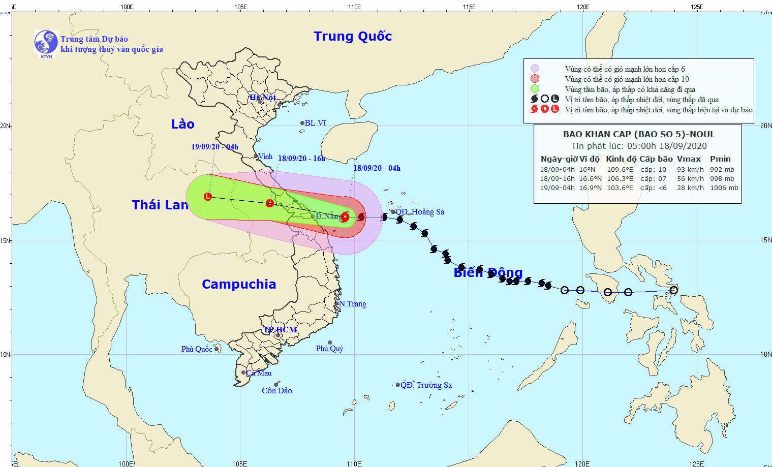 Tin bão khẩn cấp, cơn bão số 5