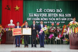 Công bố xã Nga Vịnh đạt chuẩn Nông thôn mới