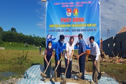 Huyện đoàn Như Thanh phát động chiến dịch thanh niên tình nguyện hè 2021 và khởi công xây dựng “Ngôi nhà khăn quàng đỏ”