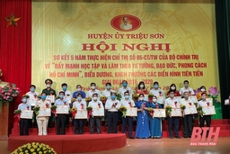 Huyện Triệu Sơn sơ kết 5 năm thực hiện Chỉ thị 05-CT/TW