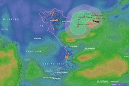 Bão số 3 di chuyển và đổi hướng liên tục, thời tiết biển diễn biến xấu