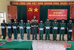 Đảng ủy Quân sự tỉnh Thanh Hóa: Bế mạc lớp Bồi dưỡng nhận thức về Đảng năm 2021