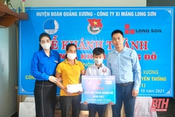 Khánh thành “Ngôi nhà Khăn quàng đỏ” cho học sinh có hoàn cảnh đặc biệt khó khăn tại Quảng Xương