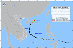 Bão số 9 suy yếu nhanh, không còn khả năng ảnh hưởng tới vùng biển và đất liền của Việt Nam