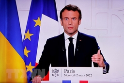 Tổng thống Pháp Emmanuel Macron công bố cương lĩnh tranh cử